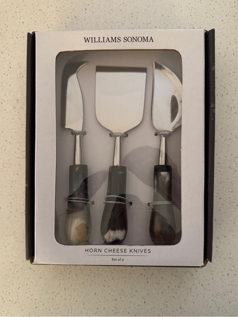 Williams Sonoma Horn-Effect Cheese Knife Set (3-Piece)